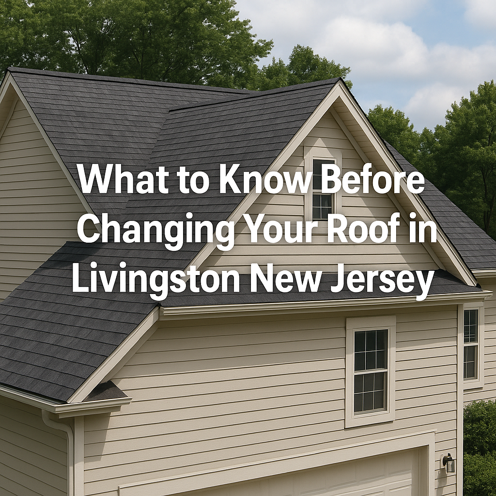 What to know before changing your roof in Livingston New Jersey